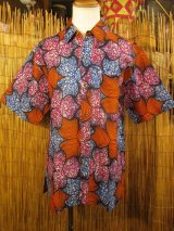 画像: アフリカンプリント＊コットン素材＊半袖＊シャツ ＊Ｌ