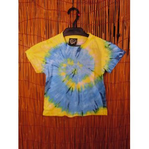 画像: 【１１０ｃｍ】キッズサイズ＊タイダイ染め＊コットン素材＊半袖＊Ｔシャツ
