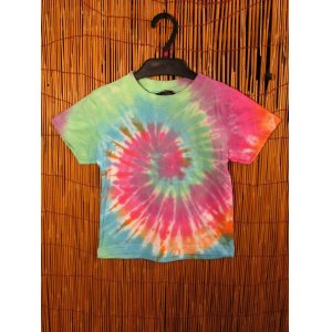 画像: 【１１０ｃｍ】キッズサイズ＊タイダイ染め＊コットン素材＊半袖＊Ｔシャツ