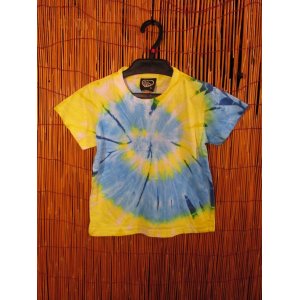 画像: 【１１０ｃｍ】キッズサイズ＊タイダイ染め＊コットン素材＊半袖＊Ｔシャツ