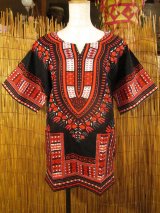 画像: 小さめサイズ＊アフリカンプリント＊ダシキ＊ＤＡＳＨＩＫＩ＊Ｓ