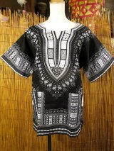 画像: 小さめサイズ＊アフリカンプリント＊ダシキ＊ＤＡＳＨＩＫＩ＊Ｓ