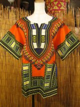 画像: 小さめサイズ＊アフリカンプリント＊ダシキ＊ＤＡＳＨＩＫＩ＊Ｓ