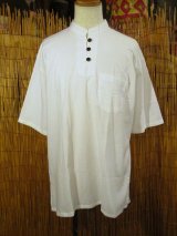 画像: 三つボタン＊コットン素材＊胸ポケット＊半袖＊プルオーバー＊２ＸＬ 