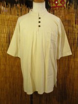 画像: 三つボタン＊コットン素材＊胸ポケット＊半袖＊プルオーバー＊２ＸＬ 