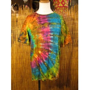 画像: タイダイ染め＊コットン素材＊半袖＊Ｔシャツ＊XＬ