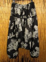 画像: 和風プリント＊コットン素材＊ふんわり＊サルエルパンツ