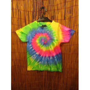 画像: 【１２０ｃｍ】キッズサイズ＊タイダイ染め＊コットン素材＊半袖＊Ｔシャツ