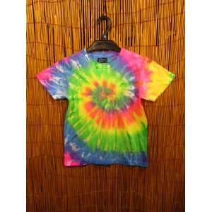 画像: 【１２０ｃｍ】キッズサイズ＊タイダイ染め＊コットン素材＊半袖＊Ｔシャツ