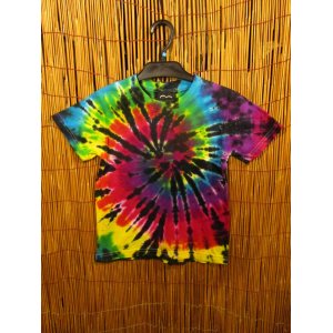 画像: 【１２０ｃｍ】キッズサイズ＊タイダイ染め＊コットン素材＊半袖＊Ｔシャツ