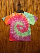 画像: 【１２０ｃｍ】キッズサイズ＊タイダイ染め＊コットン素材＊半袖＊Ｔシャツ