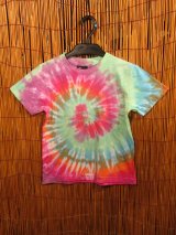 画像: 【１２０ｃｍ】キッズサイズ＊タイダイ染め＊コットン素材＊半袖＊Ｔシャツ