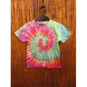 画像: 【１２０ｃｍ】キッズサイズ＊タイダイ染め＊コットン素材＊半袖＊Ｔシャツ