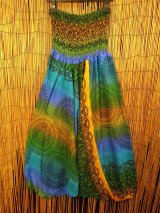 画像: グラデーション＊曼荼羅風プリント＊レーヨン素材＊２ＷＡＹ＊サルエルパンツ 