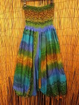 画像: グラデーション＊曼荼羅風プリント＊レーヨン素材＊２ＷＡＹ＊サルエルパンツ 