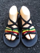 画像: 【２４ｃｍ〜２４・５ｃｍ】編み編み＊紐サンダル
