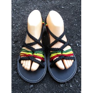 画像: 【２４ｃｍ〜２４・５ｃｍ】編み編み＊紐サンダル
