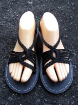 画像: 【２３・５ｃｍ〜２４ｃｍ】編み編み＊紐サンダル