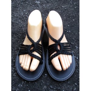 画像: 【２３・５ｃｍ〜２４ｃｍ】編み編み＊紐サンダル