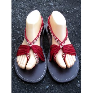 画像: 【２６ｃｍ〜２６・５ｃｍ】編み編み＊紐サンダル