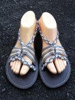 画像1: 【２４・５ｃｍ〜２５ｃｍ】編み編み＊紐サンダル