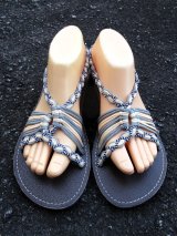 画像: 【２４・５ｃｍ〜２５ｃｍ】編み編み＊紐サンダル