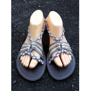 画像: 【２４・５ｃｍ〜２５ｃｍ】編み編み＊紐サンダル