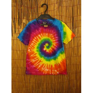 画像: 【１３０ｃｍ】キッズサイズ＊タイダイ染め＊コットン素材＊半袖＊Ｔシャツ