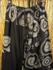 画像2: 黒色＋和風プリント＊切り替え＊コットン素材＊ふんわり＊サルエルパンツ