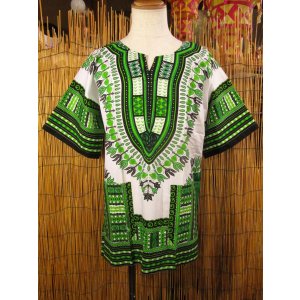 画像: アフリカンプリント＊ダシキ＊ＤＡＳＨＩＫＩ＊Ｌ
