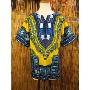 画像: アフリカンプリント＊ダシキ＊ＤＡＳＨＩＫＩ＊Ｌ
