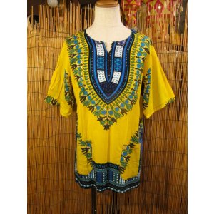 画像: アフリカンプリント＊ダシキ＊ＤＡＳＨＩＫＩ＊Ｌ
