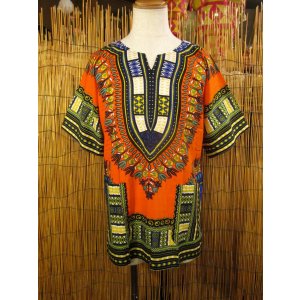 画像: アフリカンプリント＊ダシキ＊ＤＡＳＨＩＫＩ＊Ｌ