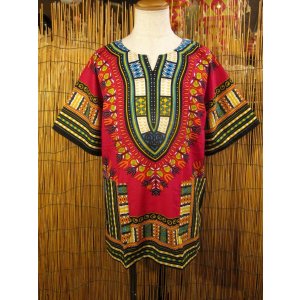 画像: アフリカンプリント＊ダシキ＊ＤＡＳＨＩＫＩ＊Ｌ