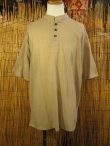 画像1: 三つボタン＊薄手＊コットン素材＊半袖＊プルオーバー＊２ＸＬ 