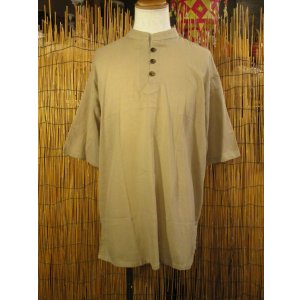画像: 三つボタン＊薄手＊コットン素材＊半袖＊プルオーバー＊２ＸＬ 