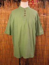 画像: 三つボタン＊薄手＊コットン素材＊半袖＊プルオーバー＊２ＸＬ 