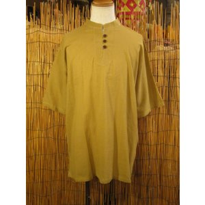 画像: 三つボタン＊薄手＊コットン素材＊半袖＊プルオーバー＊２ＸＬ 
