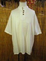 画像: 三つボタン＊薄手＊コットン素材＊半袖＊プルオーバー＊２ＸＬ 