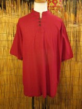 画像: 三つボタン＊薄手＊コットン素材＊半袖＊プルオーバー＊２ＸＬ 