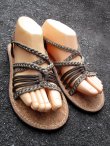 画像2: 【２３・５ｃｍ〜２４ｃｍ】コルク＊編み編み＊紐サンダル