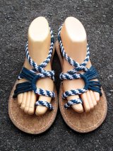 画像: 【２４・５ｃｍ〜２５ｃｍ】コルク＊編み編み＊紐サンダル