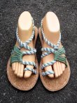 画像1: 【２５ｃｍ〜２５・５ｃｍ】コルク＊編み編み＊紐サンダル