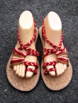 画像: 【２５ｃｍ〜２５・５ｃｍ】コルク＊編み編み＊紐サンダル