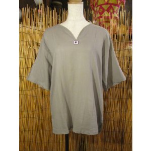 画像: 無地＊薄手＊コットン素材＊半袖＊プルオーバー＊Ｌ