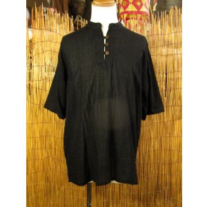 画像: 三つボタン＊薄手＊コットン素材＊半袖＊プルオーバー＊ＸＬ 