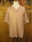画像1: 無地＊薄手＊コットン素材＊半袖＊プルオーバー＊２ＸＬ