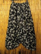 画像: 和風プリント＊レーヨン素材＊ふんわり＊サルエルパンツ
