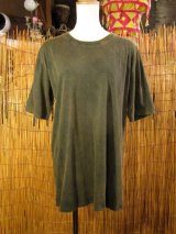 画像: 無地＊ストーンウォッシュ加工＊コットン素材＊半袖Ｔシャツ＊Ｌ