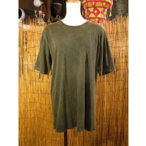 画像: 無地＊ストーンウォッシュ加工＊コットン素材＊半袖Ｔシャツ＊Ｌ